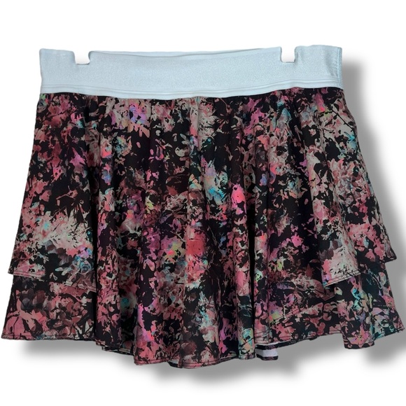 lululemon High Rise Court Rival Skirt in Stencil Blossom Red Multi STE2 10 Long - Picture 5 of 7